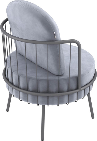 Изображение товара Кресло мягкое Sheffilton SHT-AMS123 (стальной серый/графит муар)