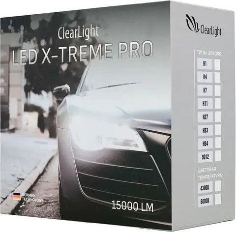 Изображение товара Комплект автомобильных ламп ClearLight CL90XP43LEDH7