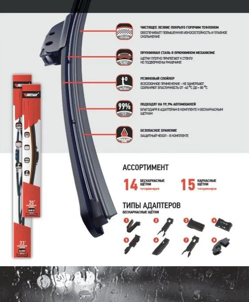 Изображение товара Щетка стеклоочистителя Artway AL-400