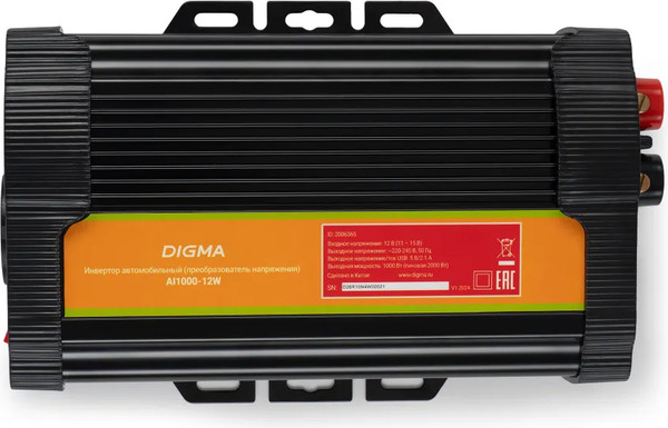 Изображение товара Автомобильный инвертор Digma AI1000-12W