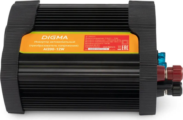 Изображение товара Автомобильный инвертор Digma AI200-12W