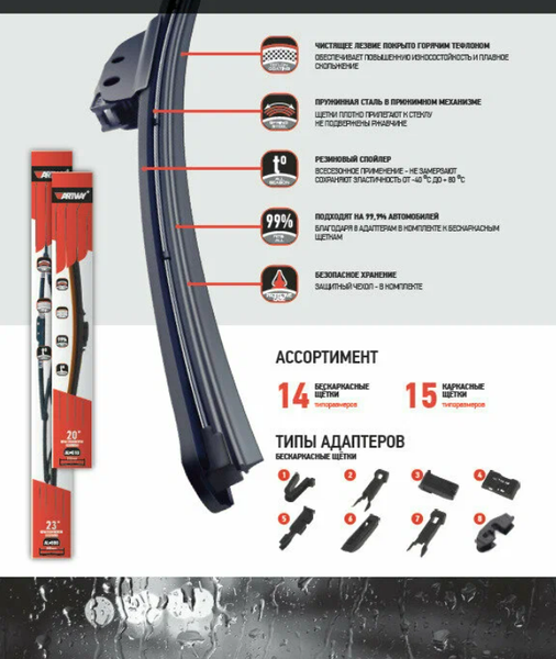 Изображение товара Щетка стеклоочистителя Artway AL-530