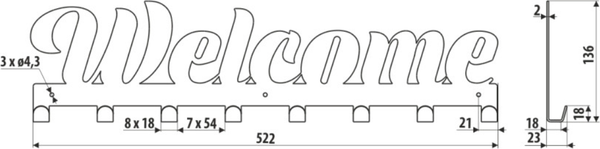 Изображение товара Вешалка для одежды GAMET Welcome / WS17-L2