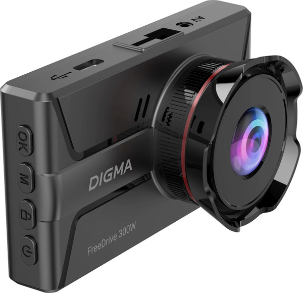 Изображение товара Автомобильный видеорегистратор Digma FreeDrive 300DW / FD300DW (черный)
