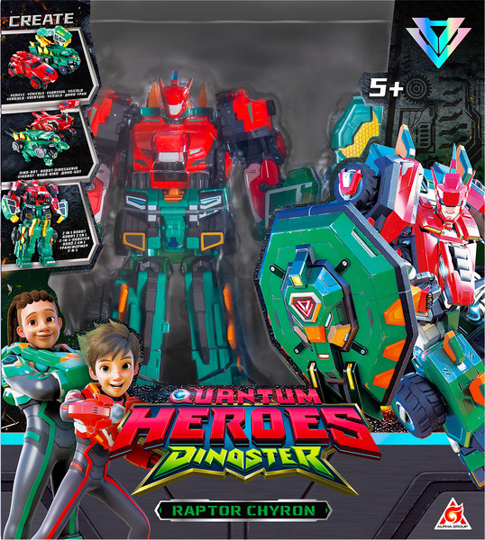 Изображение товара Робот-трансформер Dinoster Мега-трансформер 4 в 1. Раптор Кайрон / 43731