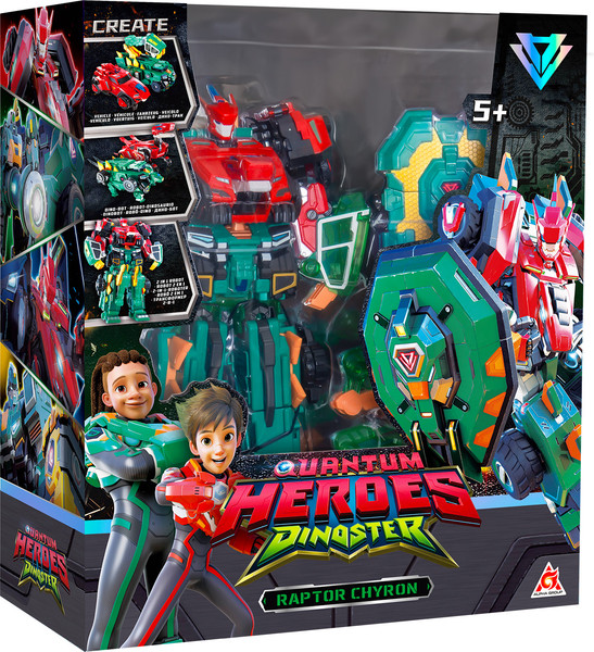 Изображение товара Робот-трансформер Dinoster Мега-трансформер 4 в 1. Раптор Кайрон / 43731