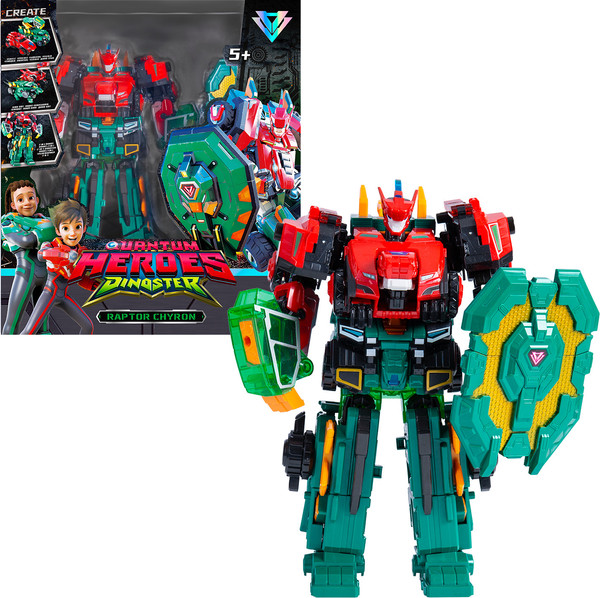 Изображение товара Робот-трансформер Dinoster Мега-трансформер 4 в 1. Раптор Кайрон / 43731