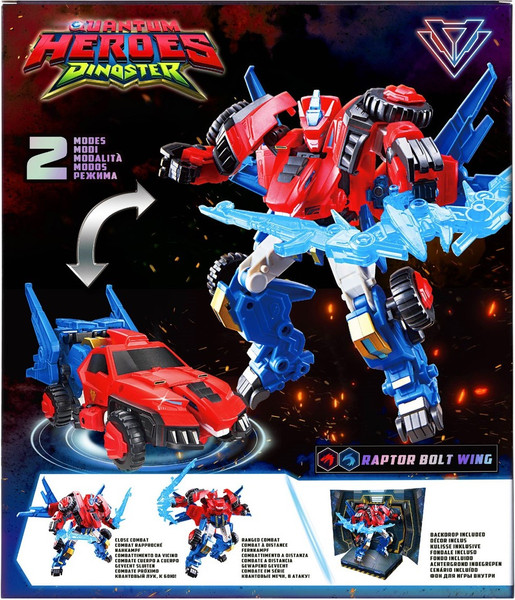 Изображение товара Робот-трансформер Dinoster Раптор Болт Винг 2 в 1 / 43733
