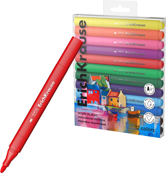 Изображение товара Набор маркеров Erich Krause Art Spirit / 61839 (12цв)