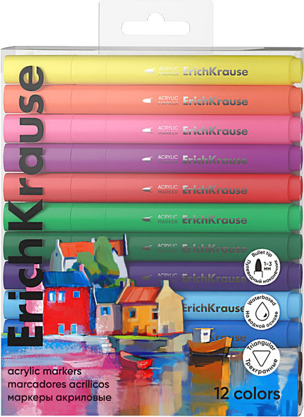 Изображение товара Набор маркеров Erich Krause Art Spirit / 61839 (12цв)