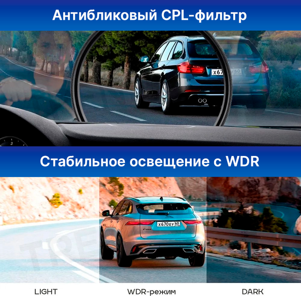 Изображение товара Автомобильный видеорегистратор TrendVision TDR-725 Real 4K