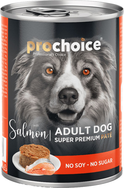 Изображение товара Влажный корм для собак Prochoice Паштет с лососем и рисом (400г)