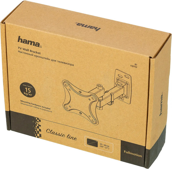 Изображение товара Кронштейн для телевизора Hama R1 118152 (черный)