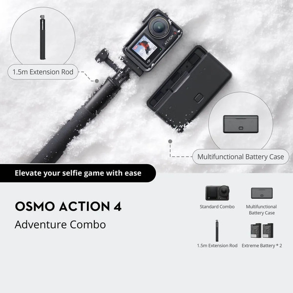 Изображение товара Экшн-камера DJI Osmo Action 4 Adventure Combo