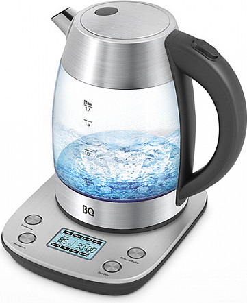 Изображение товара Электрочайник BQ KT1703G (черный/сталь)