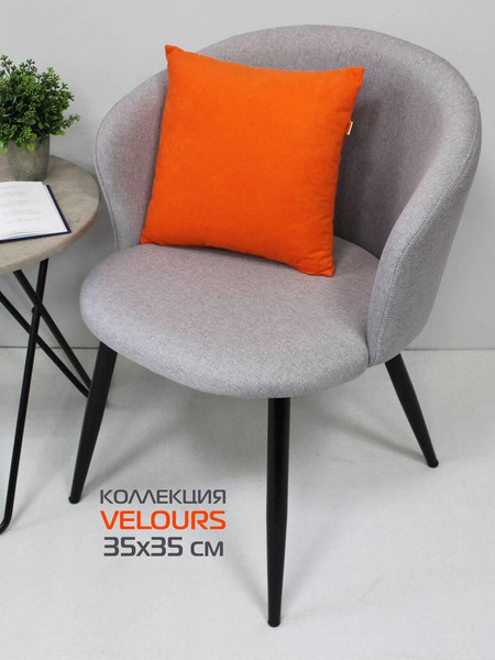 Изображение товара Подушка декоративная MATEX Velours / 37-033 (коралловый)