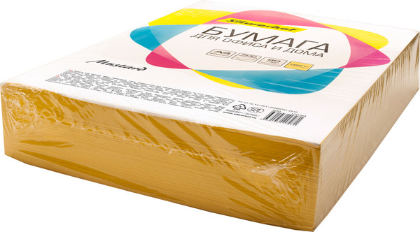 Изображение товара Бумага Silwerhof IG50 A4/80г/м2/500л (горчичный)