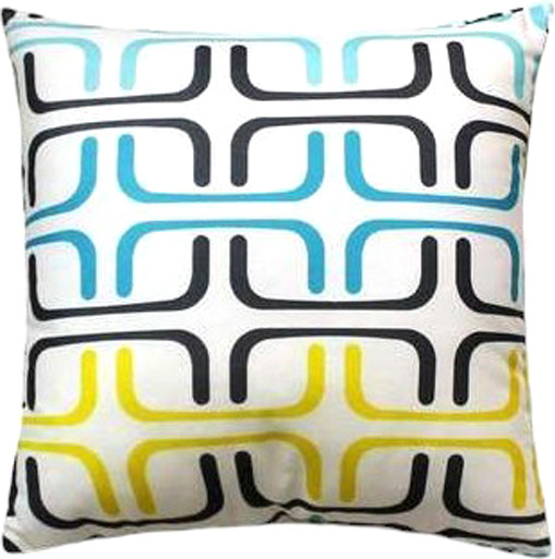 Изображение товара Подушка декоративная MATEX Fantasy Retro. Ретро 8 / 31-246 (голубой/желтый/черный)