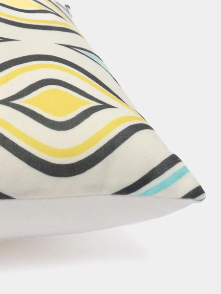 Изображение товара Подушка декоративная MATEX Fantasy Retro. Ретро 2 / 31-420 (голубой/желтый)