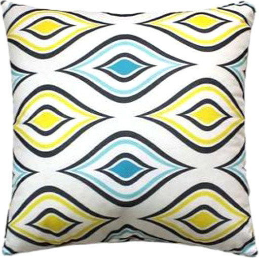 Изображение товара Подушка декоративная MATEX Fantasy Retro. Ретро 2 / 31-420 (голубой/желтый)