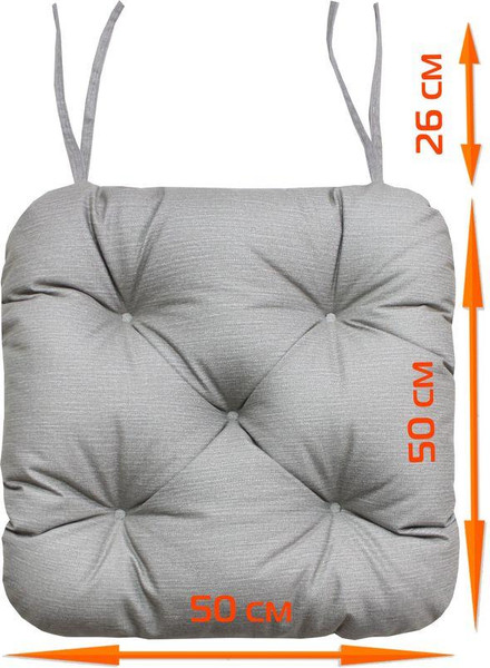 Изображение товара Подушка на стул MATEX Corfu / 62-936 (светло-серый)