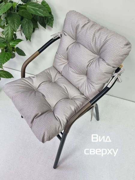 Изображение товара Подушка на стул MATEX Corfu Lounge / 64-978 (светло-серый)