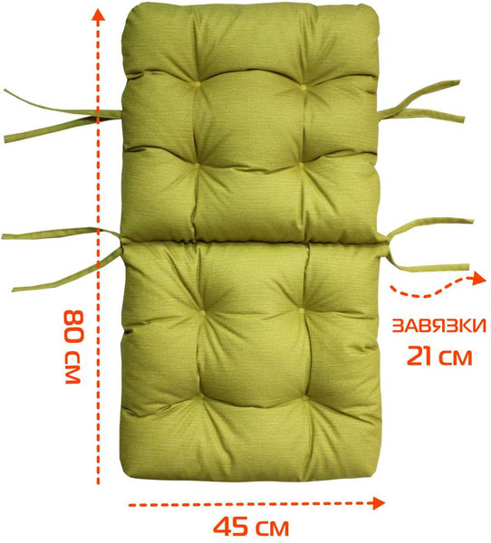 Изображение товара Подушка на стул MATEX Corfu Lounge / 64-985 (оливковый)