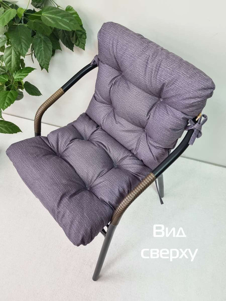 Изображение товара Подушка на стул MATEX Corfu Lounge / 65-029 (темно-серый)