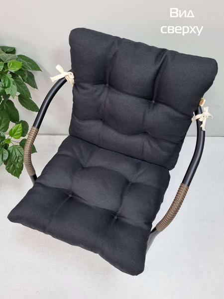 Изображение товара Подушка на стул MATEX Corfu Lounge / 65-036 (черный)