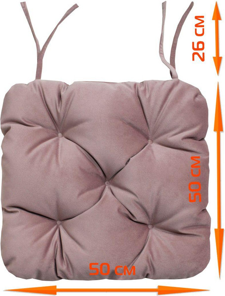 Изображение товара Подушка на стул MATEX Loca / 61-700 (пудровый)