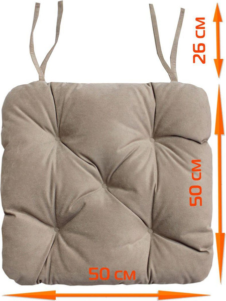 Изображение товара Подушка на стул MATEX Loca / 61-755 (светло-коричневый)