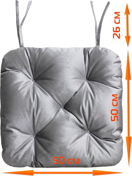 Изображение товара Подушка на стул MATEX Loca / 61-779 (светло-серый)