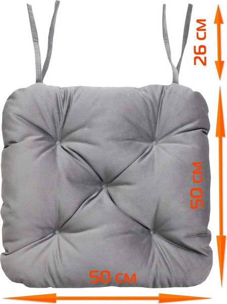 Изображение товара Подушка на стул MATEX Loca / 61-793 (серый)