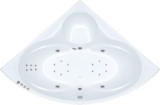 Изображение товара Ванна акриловая Triton Сабина 160x160 Экстра Люкс Турбо Flat (с гидромассажем)