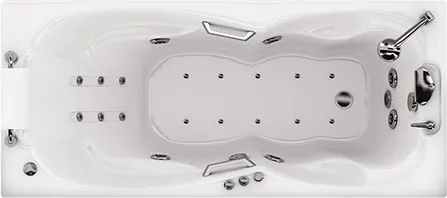 Изображение товара Ванна акриловая Triton Персей 190x90 Экстра Люкс Турбо Flat (с гидромассажем)