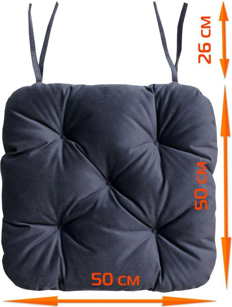 Изображение товара Подушка на стул MATEX Loca / 61-809 (графит)