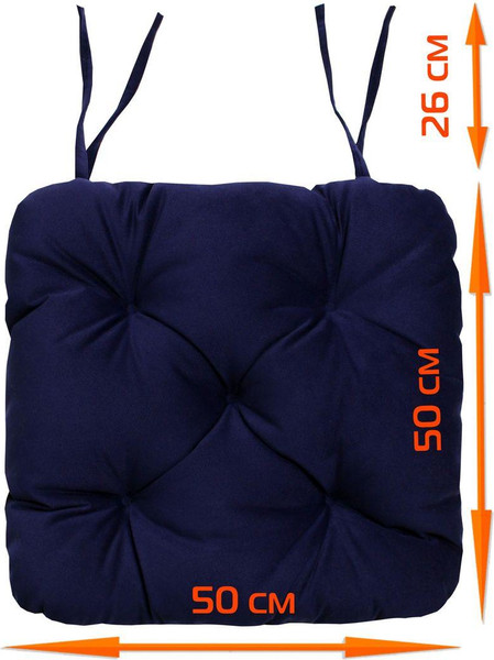 Изображение товара Подушка на стул MATEX Loca / 61-823 (темно-синий)