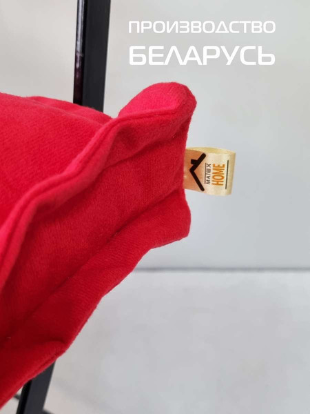 Изображение товара Подушка на стул MATEX Velours 2D / 51-190 (ярко-красный)