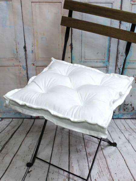 Изображение товара Подушка на стул MATEX Velours 2D / 51-220 (белый)