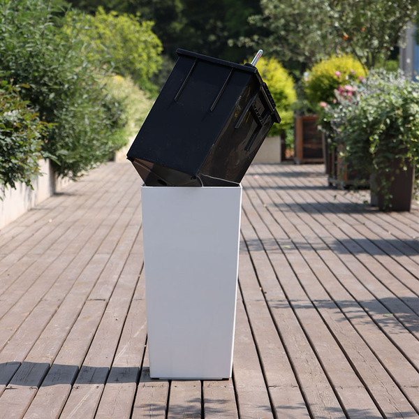 Изображение товара Кашпо BOTANICA Quadro 22x41см (автополив с индикатором)