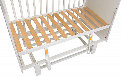 Изображение товара Детская кроватка Polini Kids Simple 342 с маятником / 0003168-04 (белый)