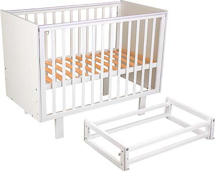 Изображение товара Детская кроватка Polini Kids Simple 342 с маятником / 0003168-04 (белый)