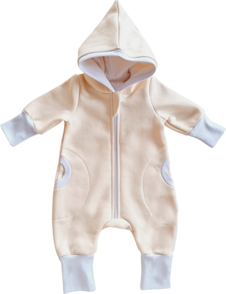 Изображение товара Комбинезон для малышей Sofi Гном с капюшоном / 3010-2 (р.62, кремовый)