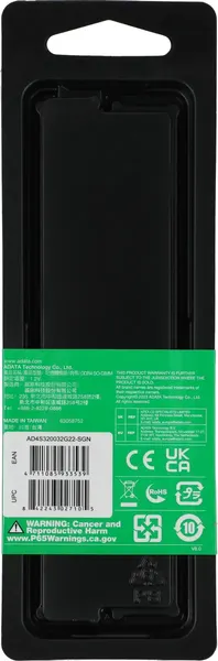 Изображение товара Оперативная память DDR4 A-data AD4S320032G22-SGN