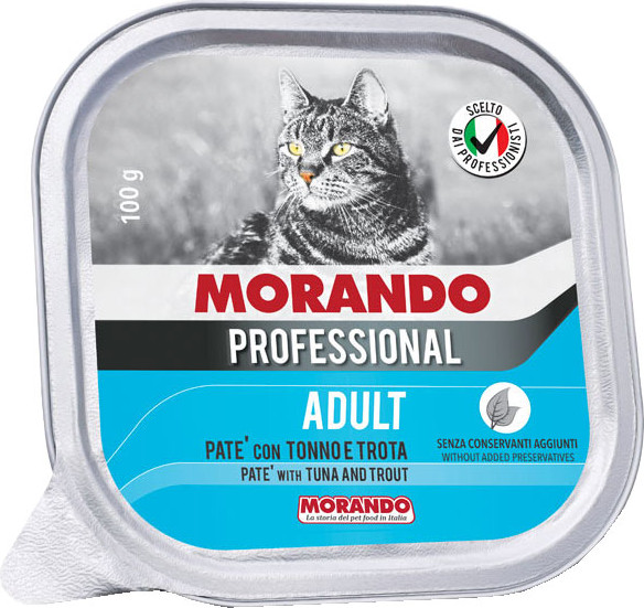 Изображение товара Влажный корм для кошек Morando Professional Tuna/Trout (100г)