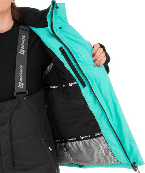 Изображение товара Костюм для охоты и рыбалки Nisus Зимний Mira 10/10 К Шелтер до -40С / T-M-XL-50-170-G (XL, Aqua Green/Black)