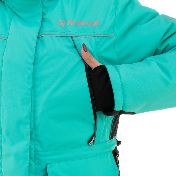 Изображение товара Костюм для охоты и рыбалки Nisus Зимний Mira 10/10 К Шелтер до -40С / T-M-XL-50-170-G (XL, Aqua Green/Black)