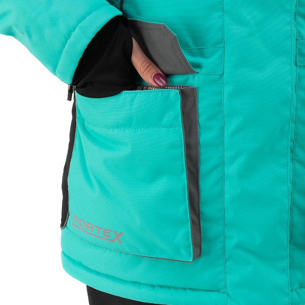 Изображение товара Костюм для охоты и рыбалки Nisus Зимний Mira 10/10 К Шелтер до -40С / T-M-M-46-170-G (M, Aqua Green/Black)