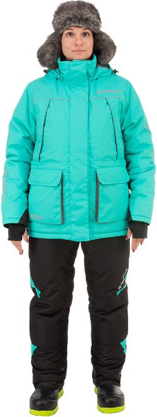 Изображение товара Костюм для охоты и рыбалки Nisus Зимний Mira 10/10 К Шелтер до -40С / T-M-M-46-170-G (M, Aqua Green/Black)