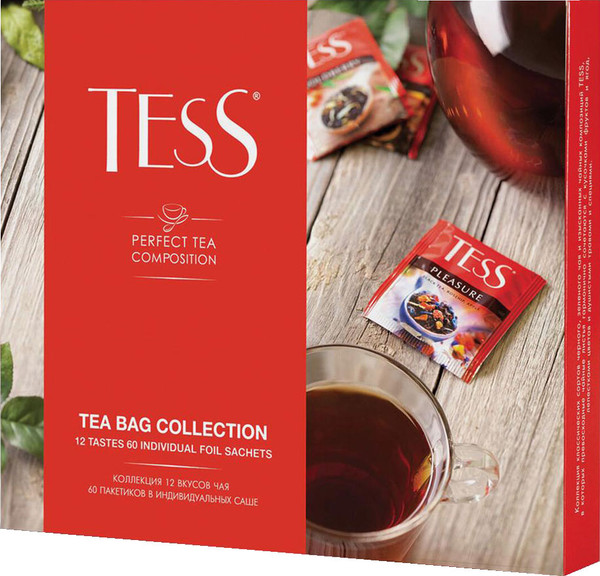 Изображение товара Чай пакетированный Tess Tea bag collection 12 видов (60пак)